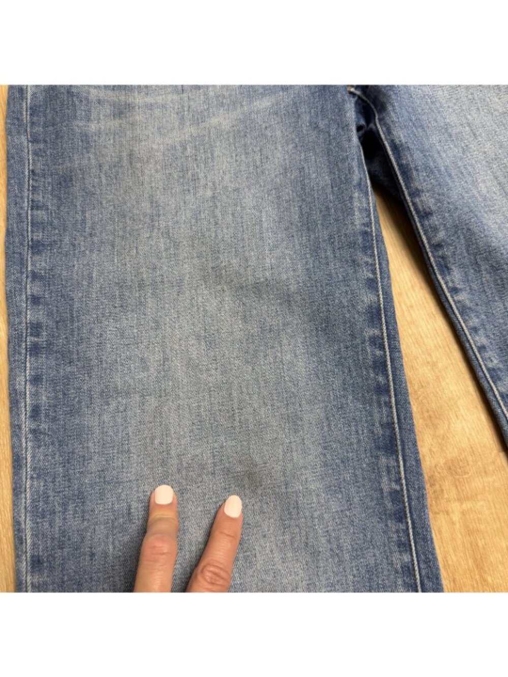 MADEWELL JEANS SLIM WIDE LEG FULL LENGTH SIZE 27 AJ367 HIGH RISE COTTON STRETCH - Picture 13 of 13